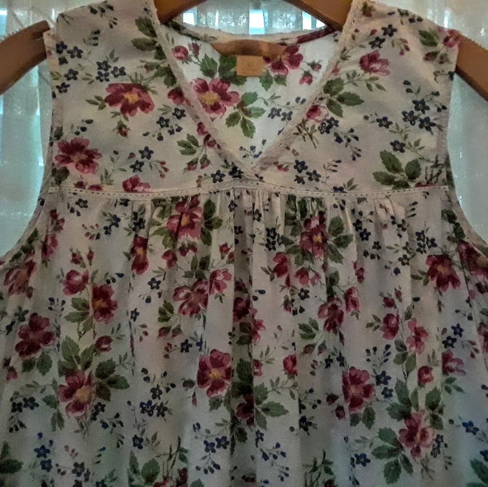 April Cornell floral  shift dress XS